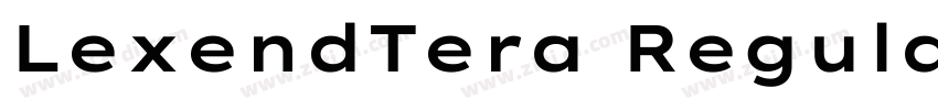 LexendTera Regular字体转换 LexendTera Regular字体转换